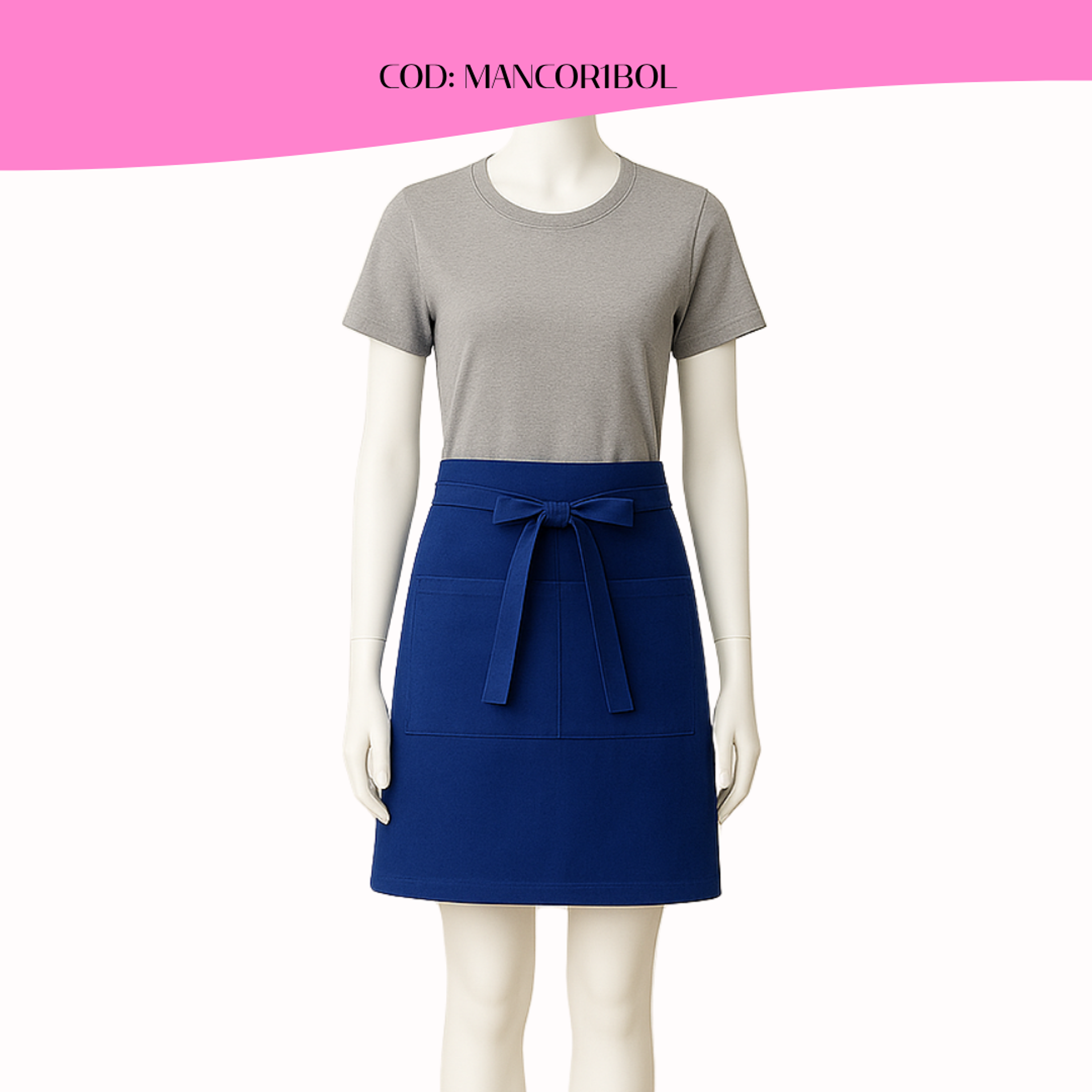 Mandil Clásico Poliester Corto 9