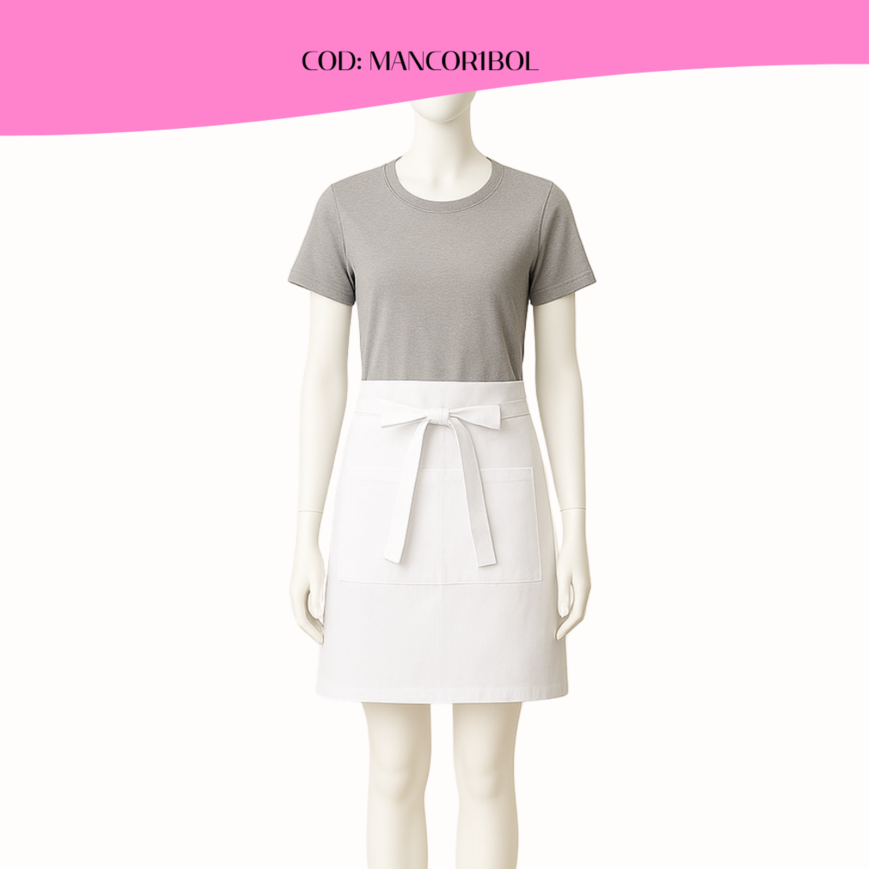 Mandil Clásico Poliester Corto 11