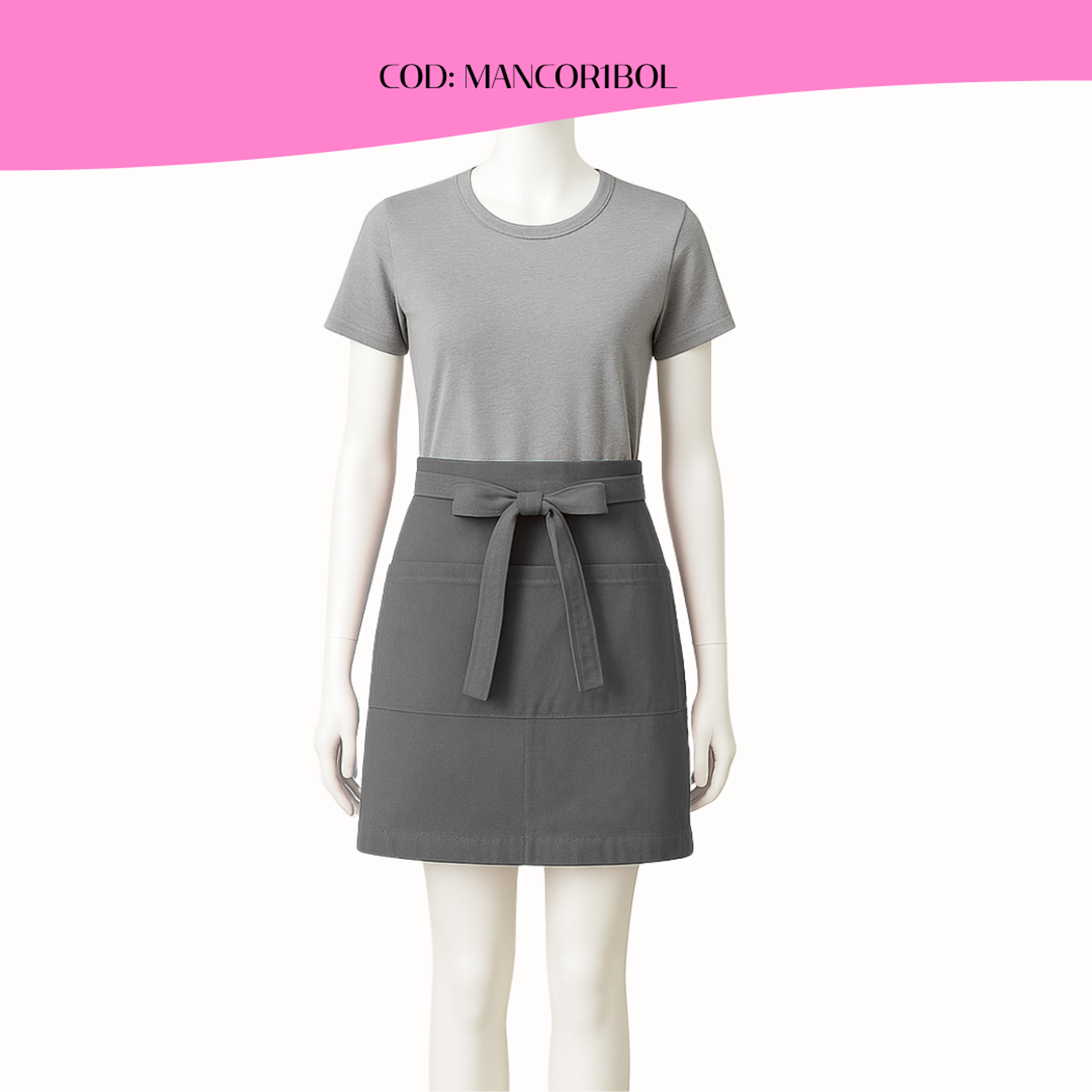 Mandil Clásico Poliester Corto 12