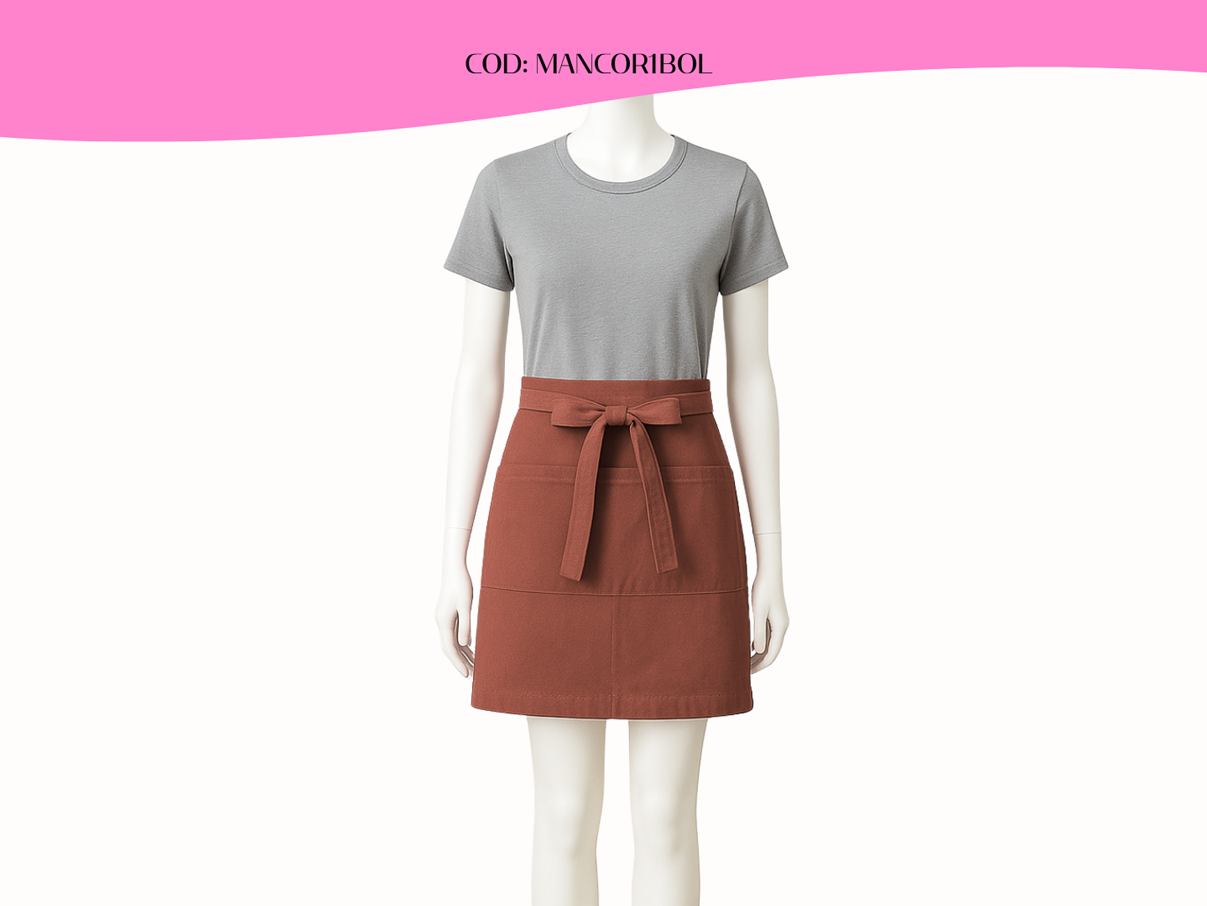 Mandil Clásico Poliester Corto 13