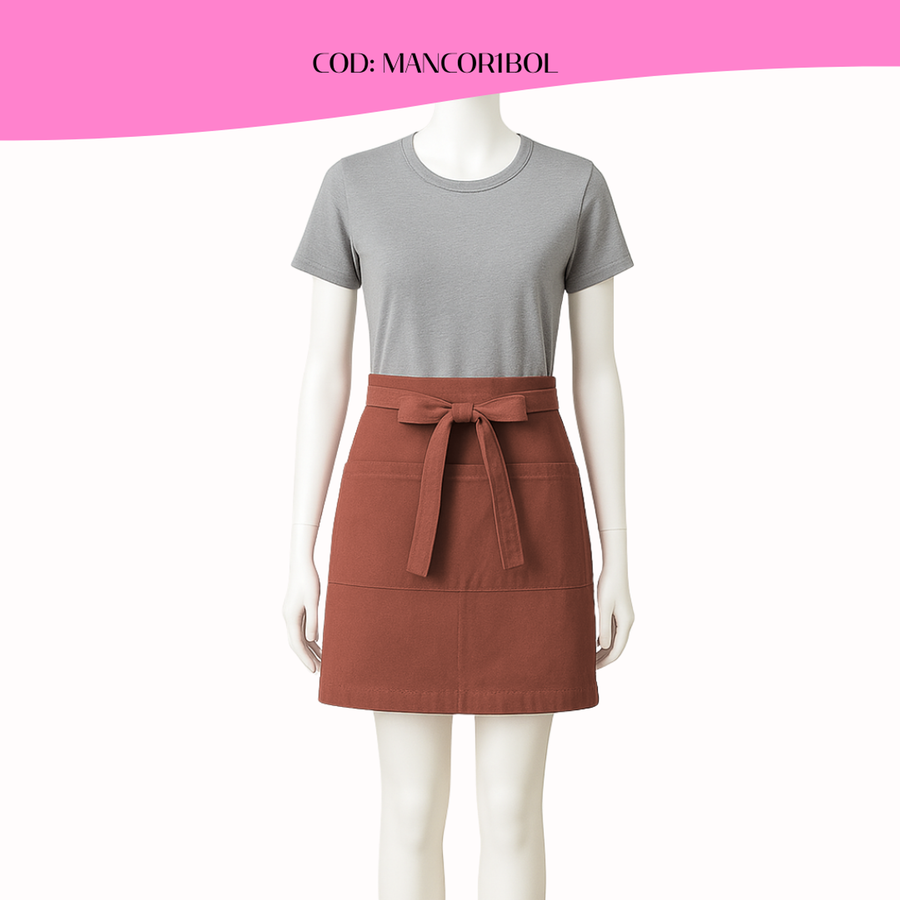 Mandil Clásico Poliester Corto 13