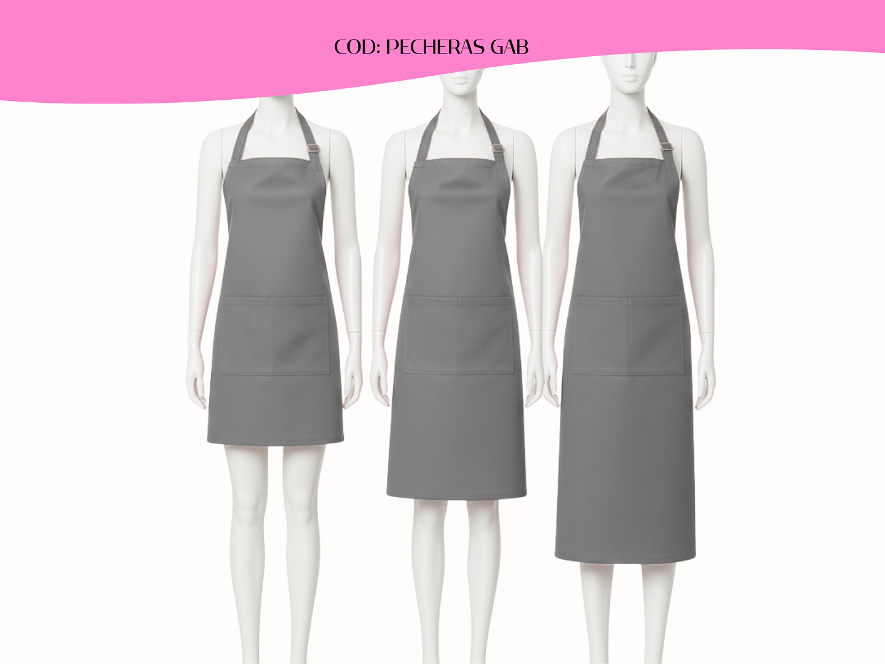 Pechera-Delantal Clásico Gabardina 1