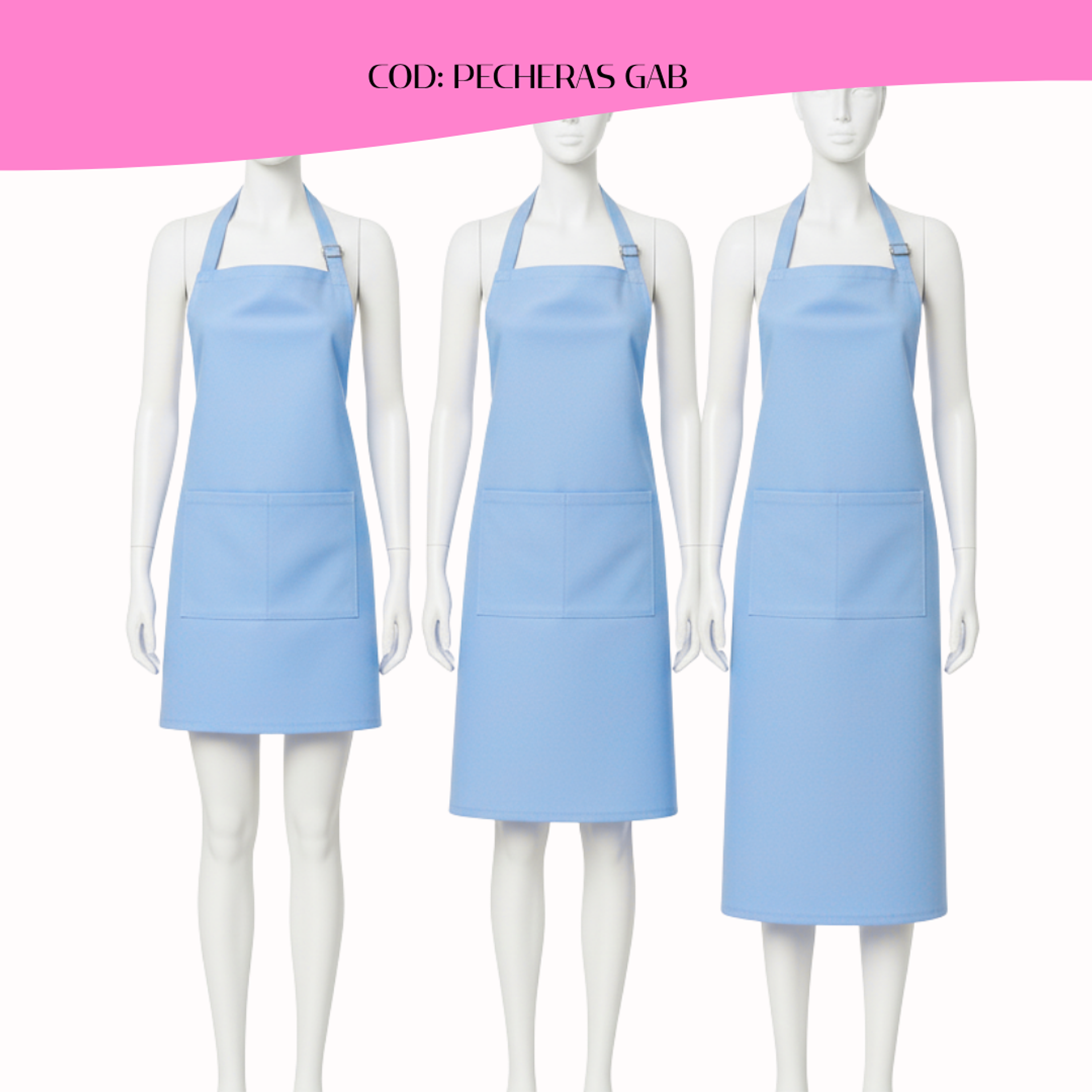 Pechera-Delantal Clásico Gabardina 2