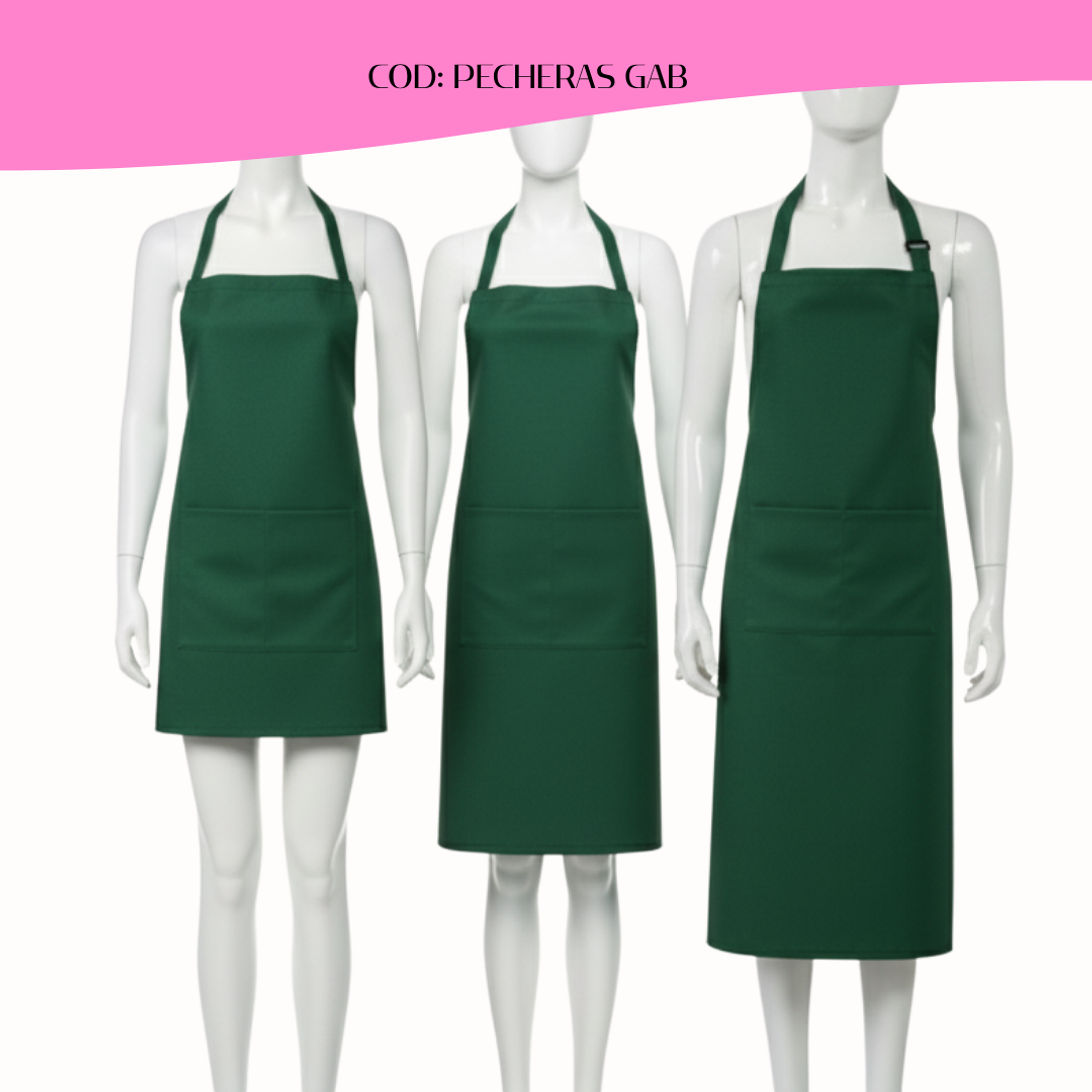 Pechera-Delantal Clásico Gabardina 3