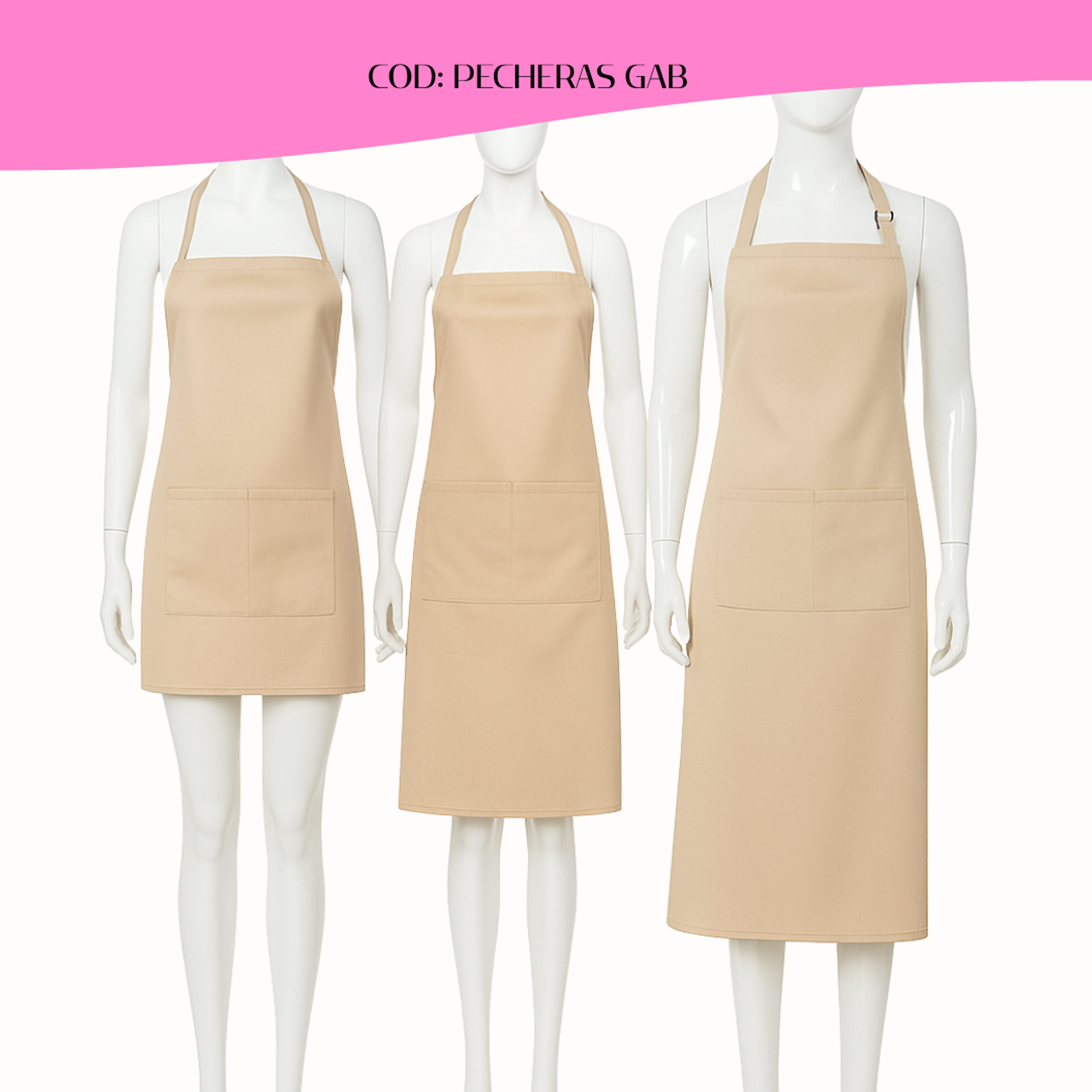 Pechera-Delantal Clásico Gabardina 8