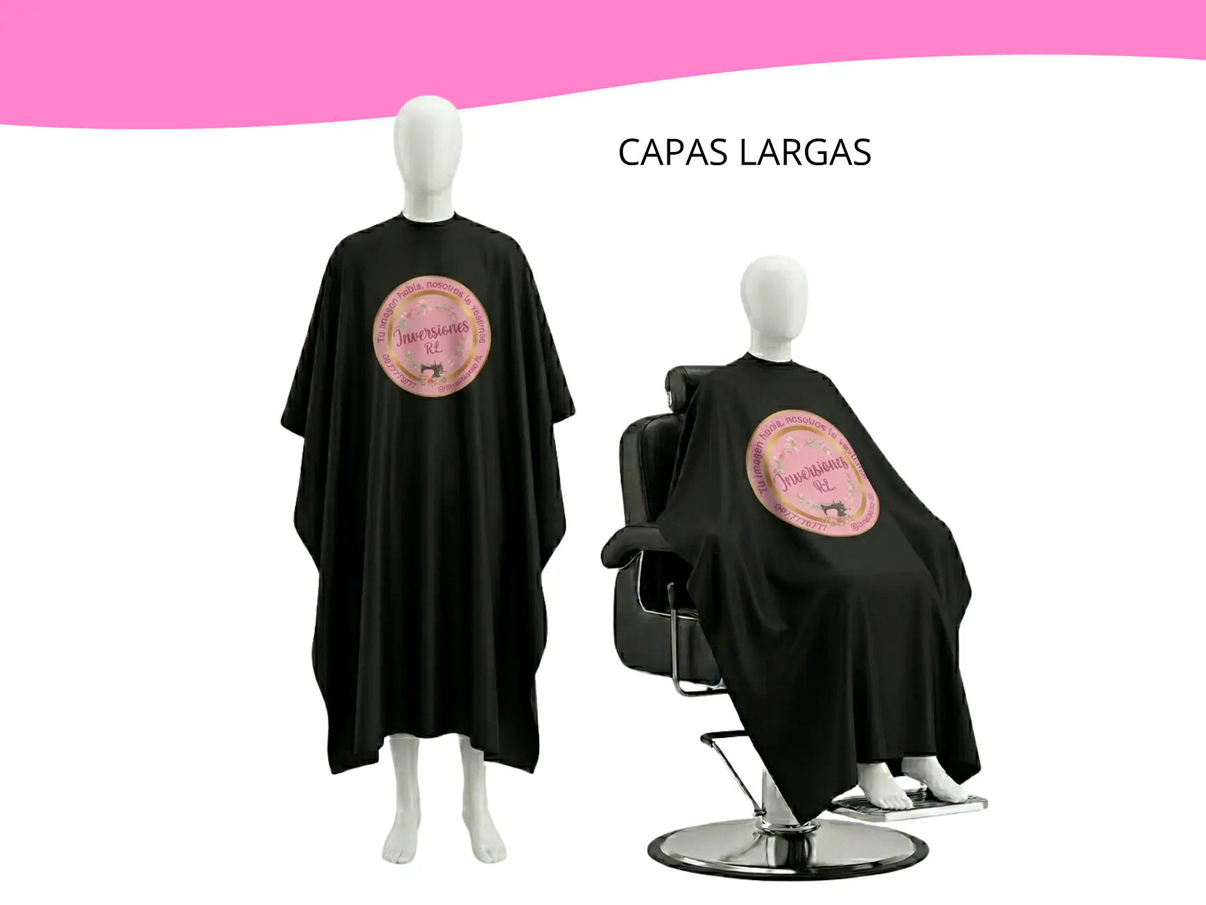 Capas de peluquería antifluidos 2