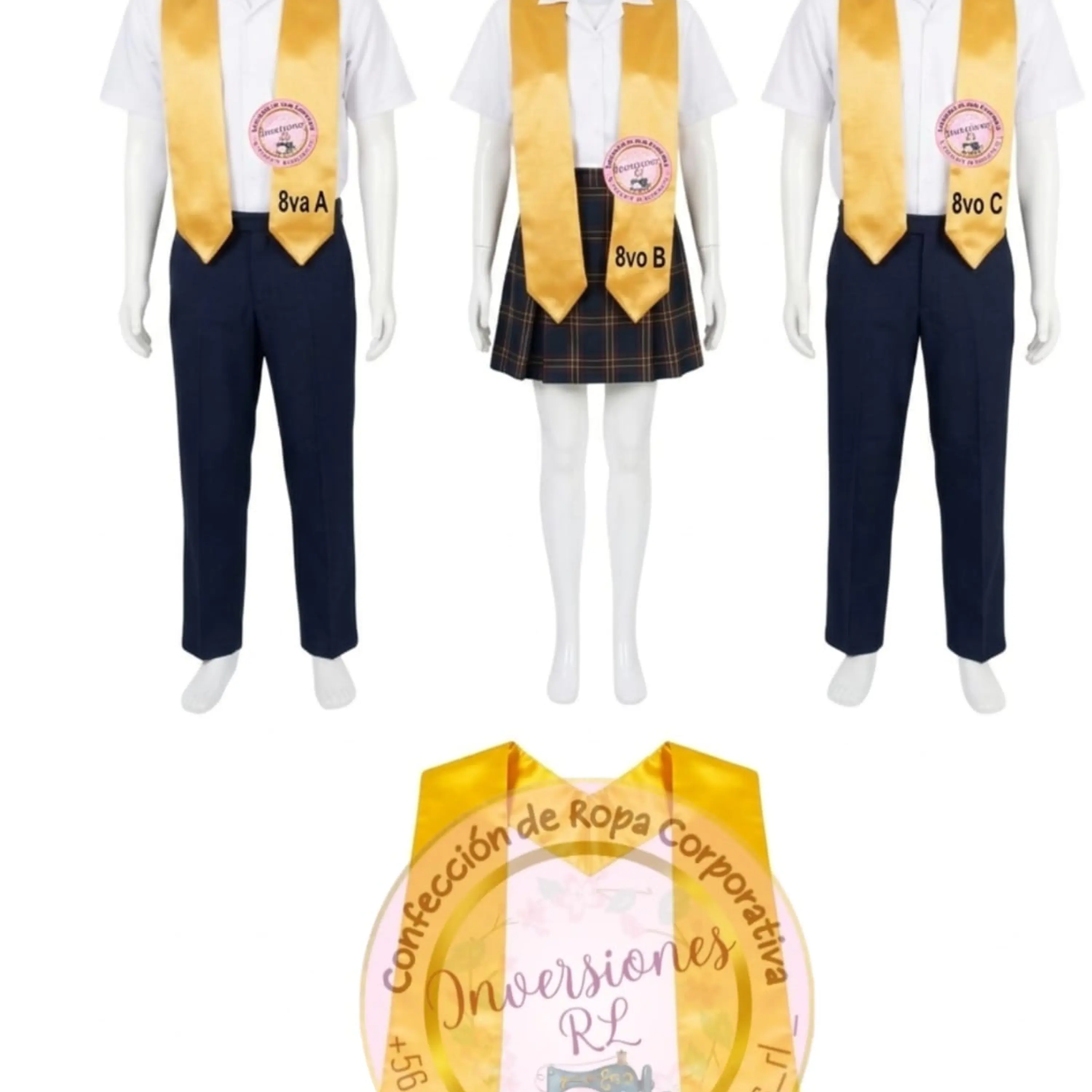 Estolas de graduación 8vo básico y 4to Medio 6