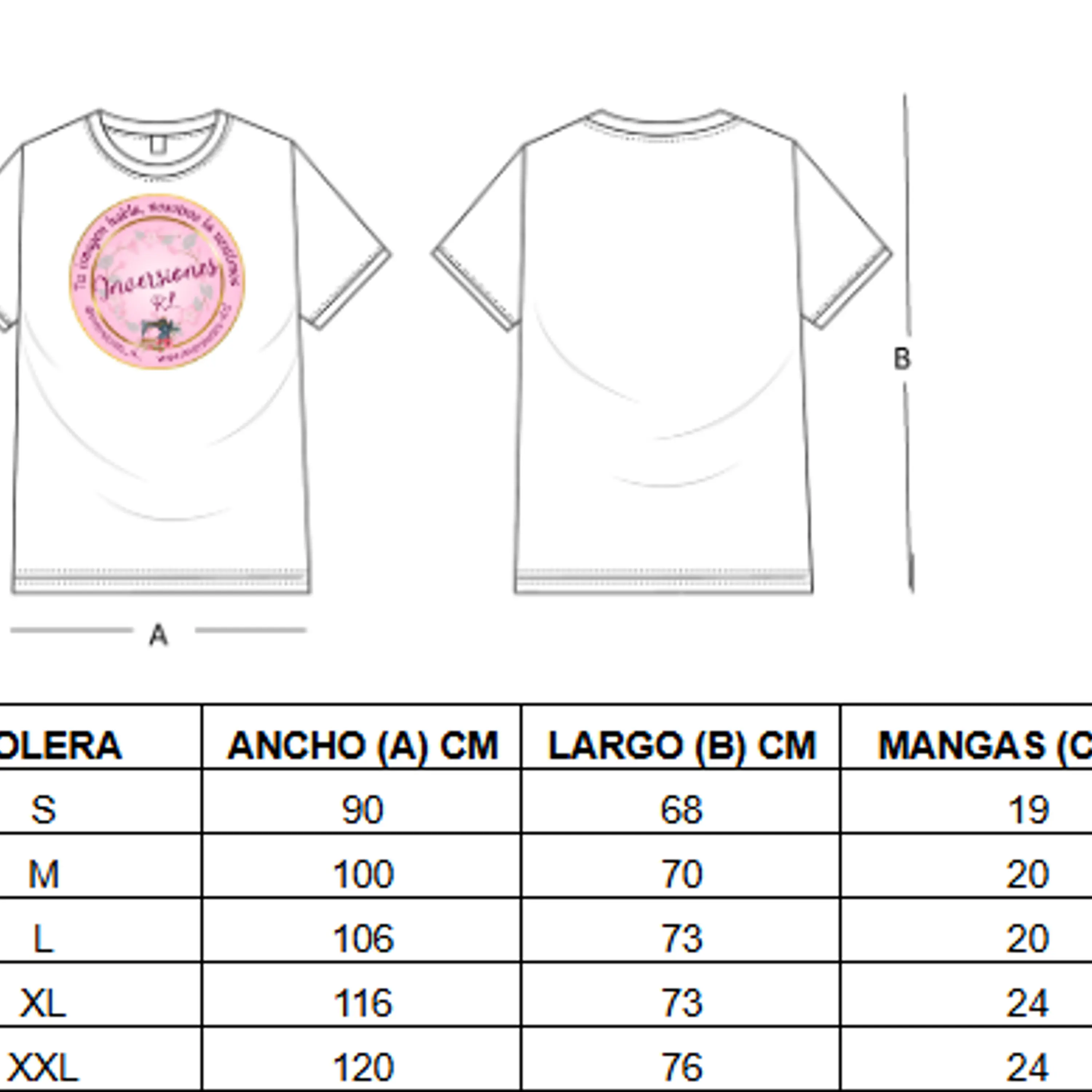 Poleras personalizadas logo frontal grande 2