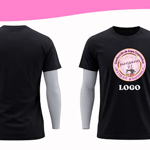 Poleras personalizadas logo frontal grande