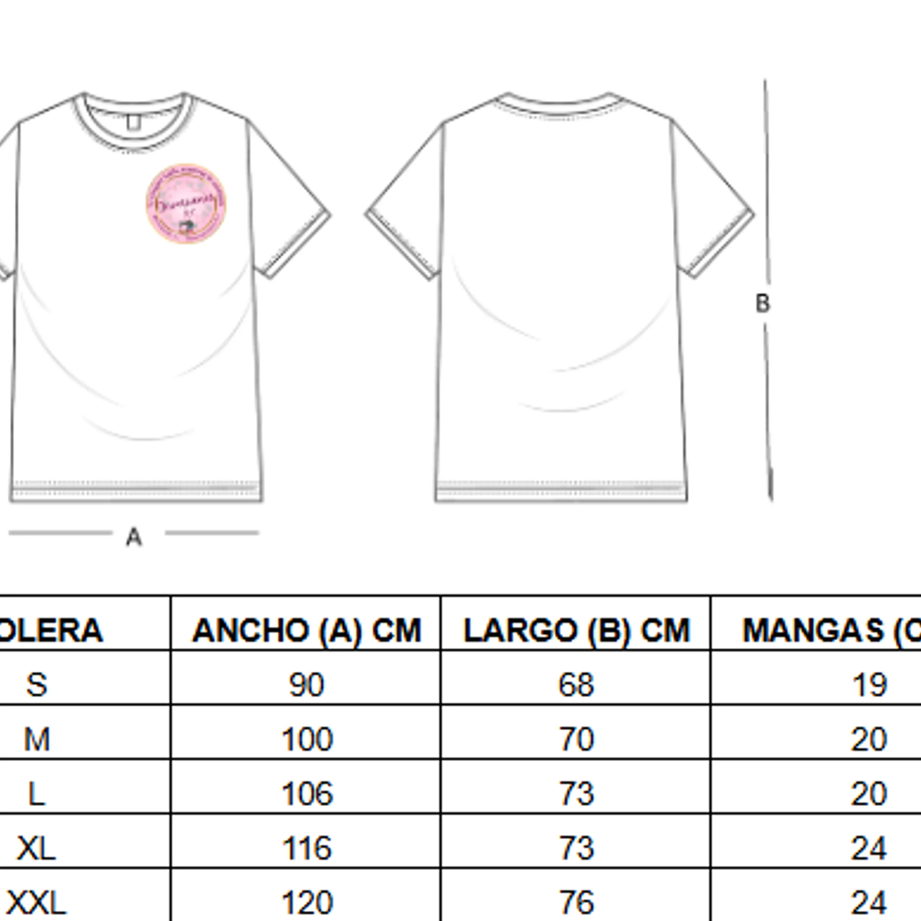 Poleras personalizadas logo frontal chico 2