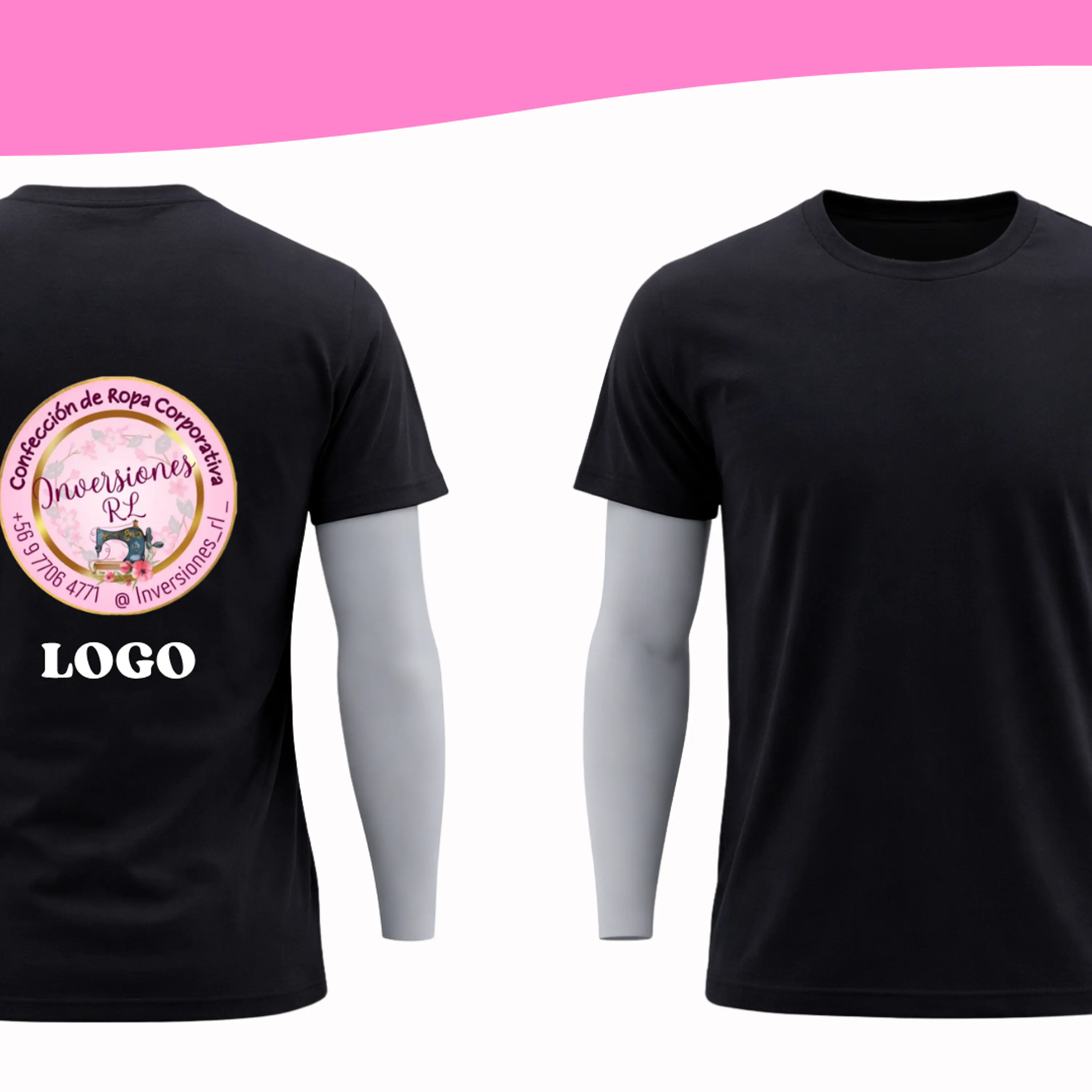 Poleras personalizadas logo espalda 1
