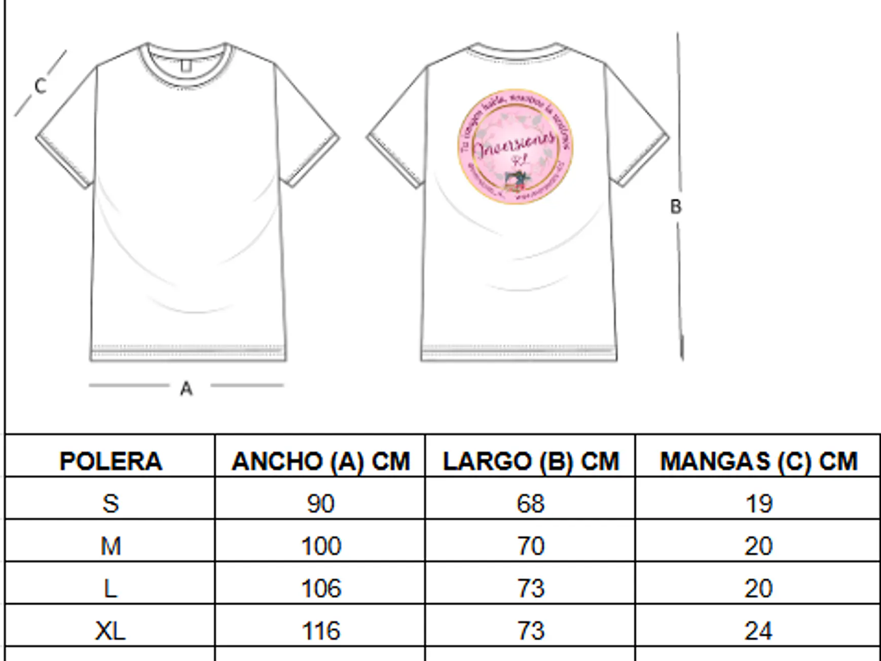 Poleras personalizadas logo espalda 2