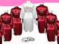 Batas satinadas para matrimonios, eventos y celebraciones - Miniatura 3