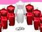 Batas satinadas para matrimonios, eventos y celebraciones - Miniatura 4