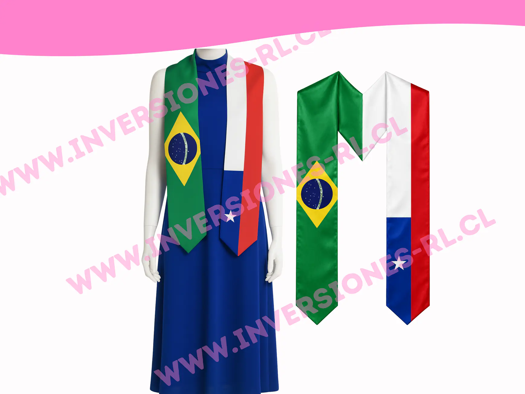 Estolas de graduación Chile-Brazil 1