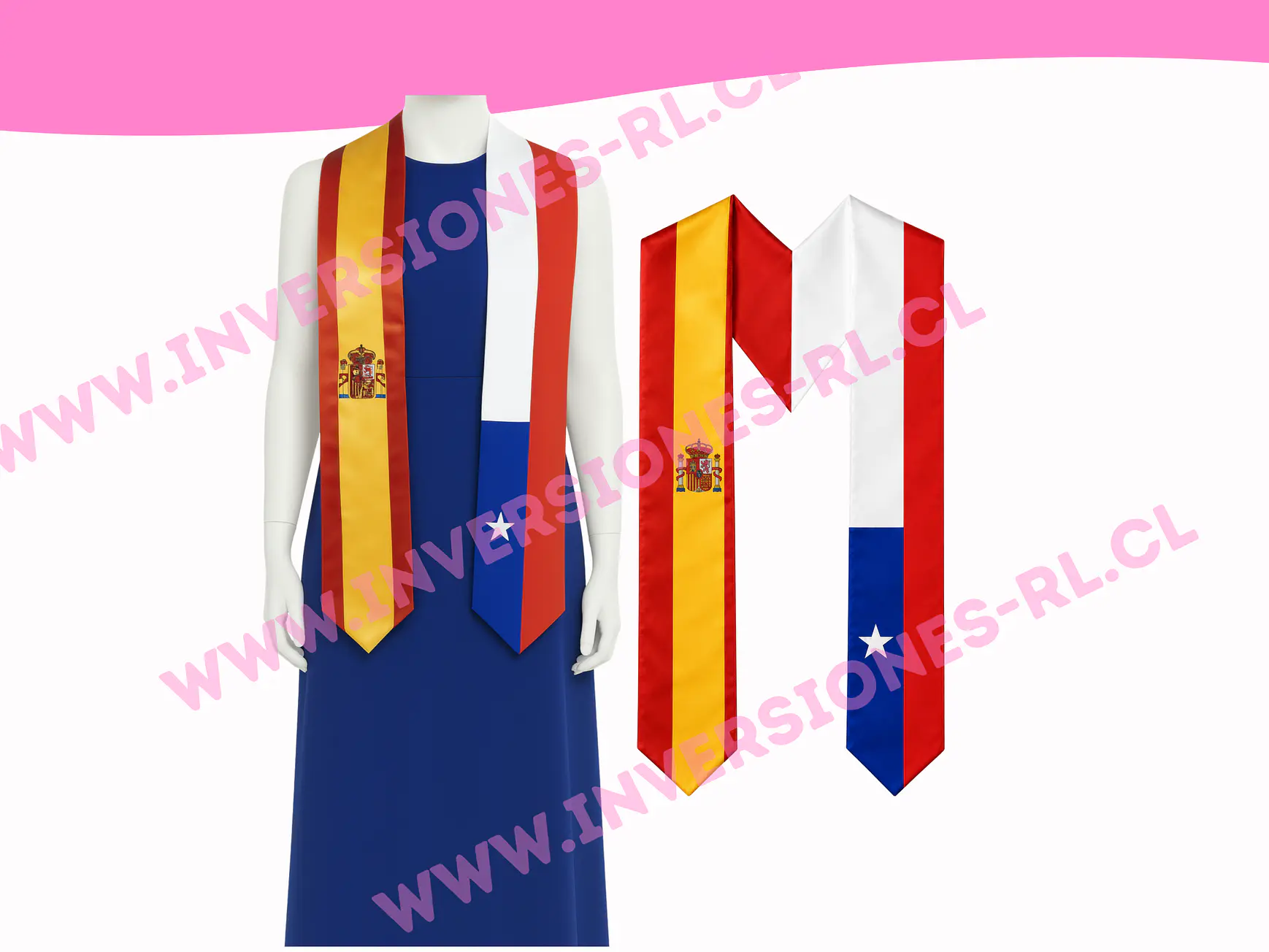 Estolas de graduación Chile-España 1