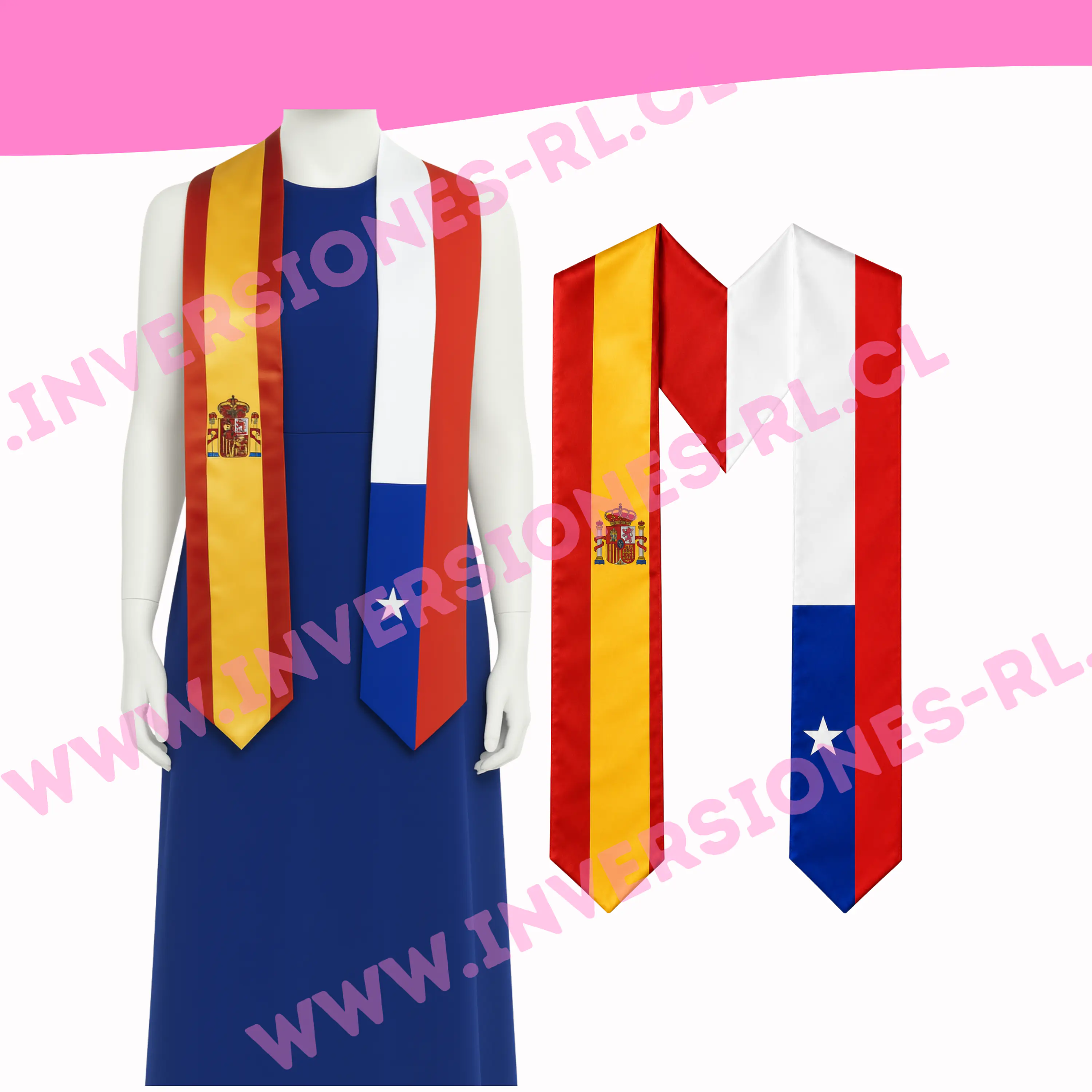 Estolas de graduación Chile-España 1