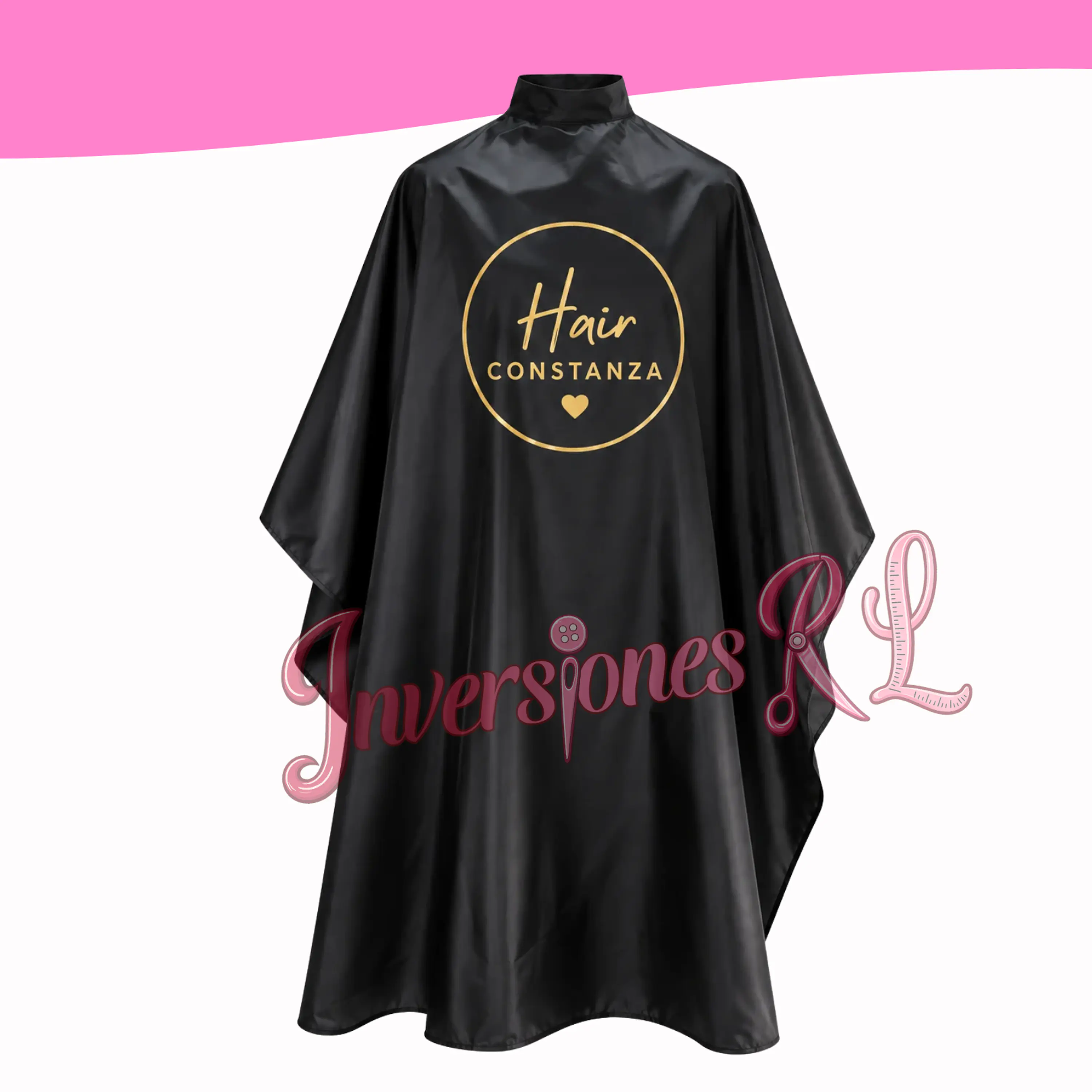 Capas de peluquería antifluido (Personalización en Vinilo textil) 6