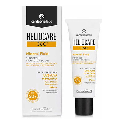 Protector Solar Heliocare 360° Mineral Fluid Spf 50+ 50ml