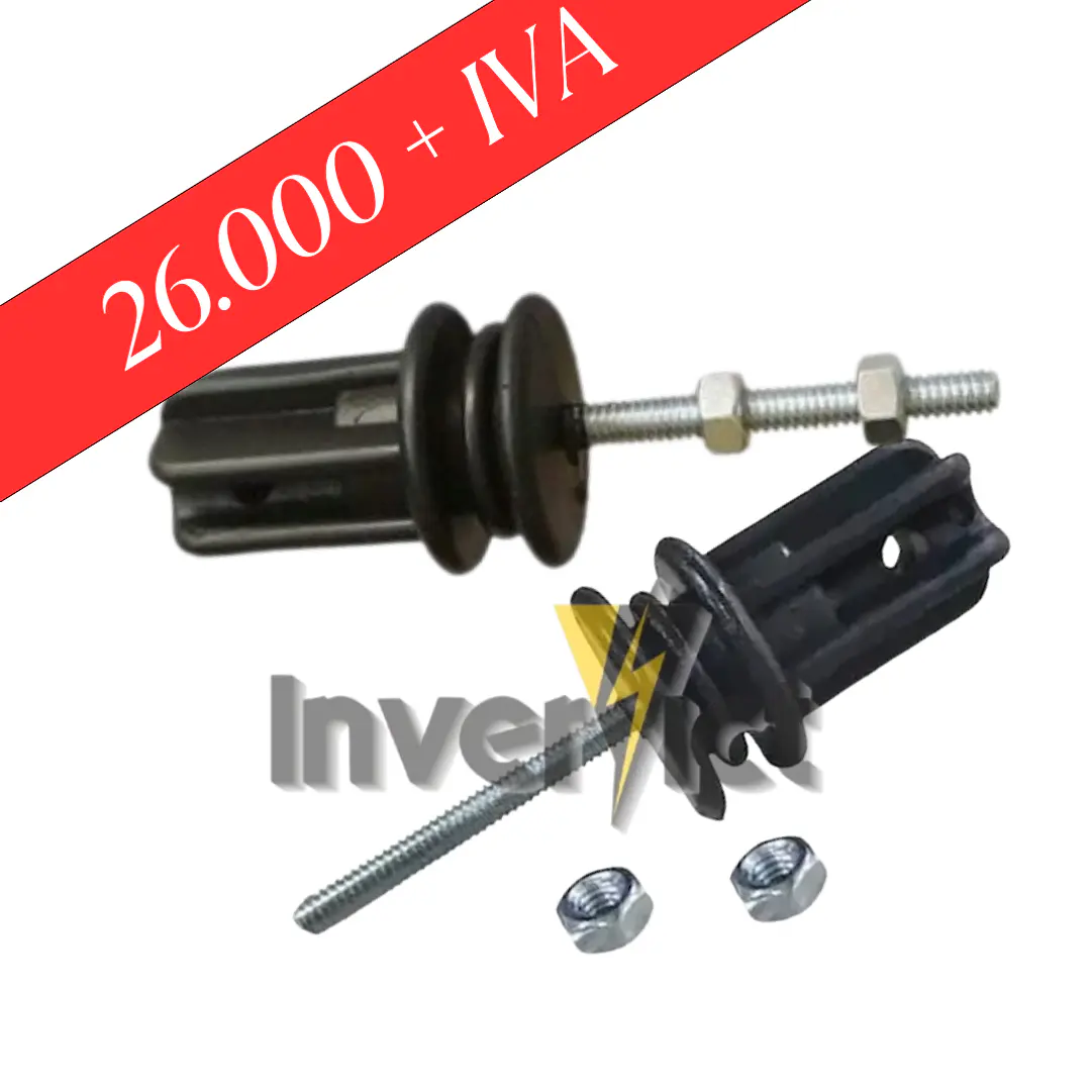 AISLADOR TENSOR  CON PERNO PARA CERCO ELECTRICO 100 UND 1