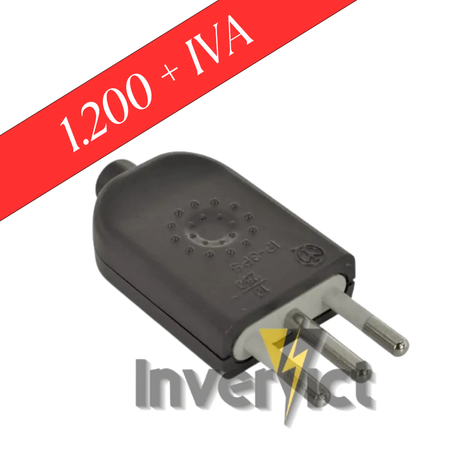 ENCHUFE MACHO VOLANTE 10A 2P+T 1