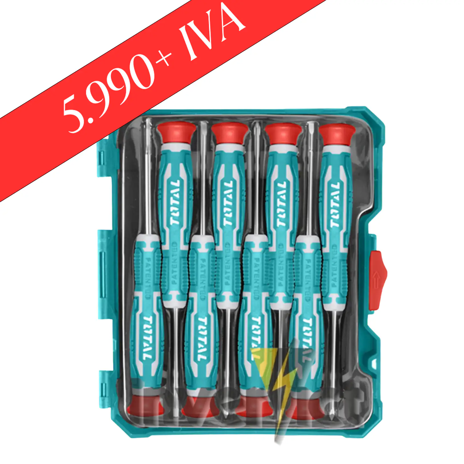 SET DE DESTORNILLADORES DE PRECISION 8 PIEZAS TOTAL  1