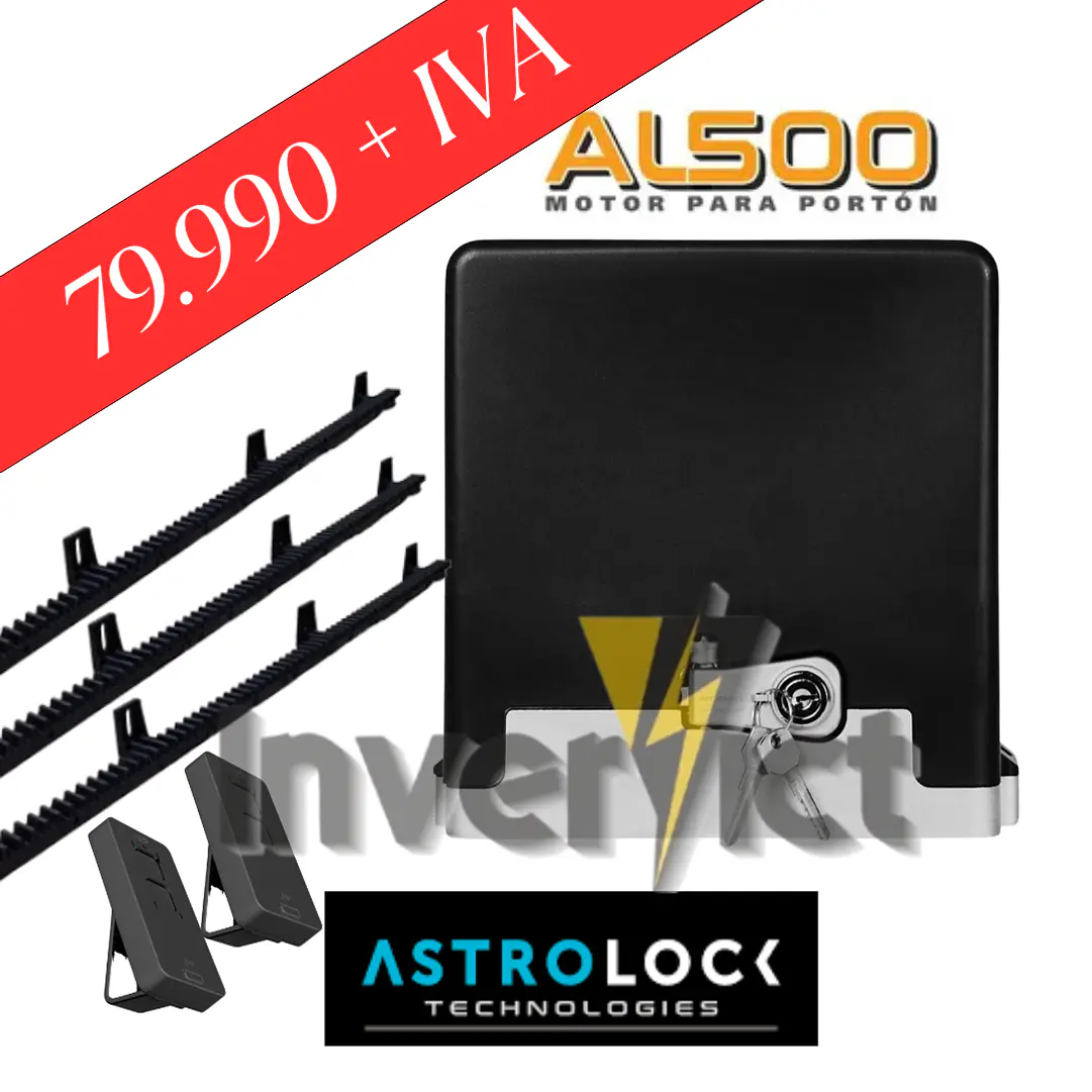 KIT ASTROLOCK MOTOR 500KG ESTANDAR - 3 CREMALLERAS  1