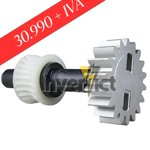 EJE CENTRAL COMPLETO CON PIÑON DE ALUMINIO Z18 PARA MOTOR DZ CUBE Y DZ RIO MARCA PPA