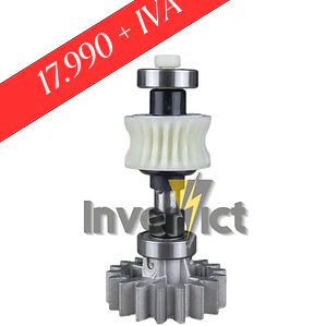 EJE CENTRAL COMPLETO CON PIÑON DE ALUMINIO Z18 PARA MOTOR DZ STARK MARCA PPA