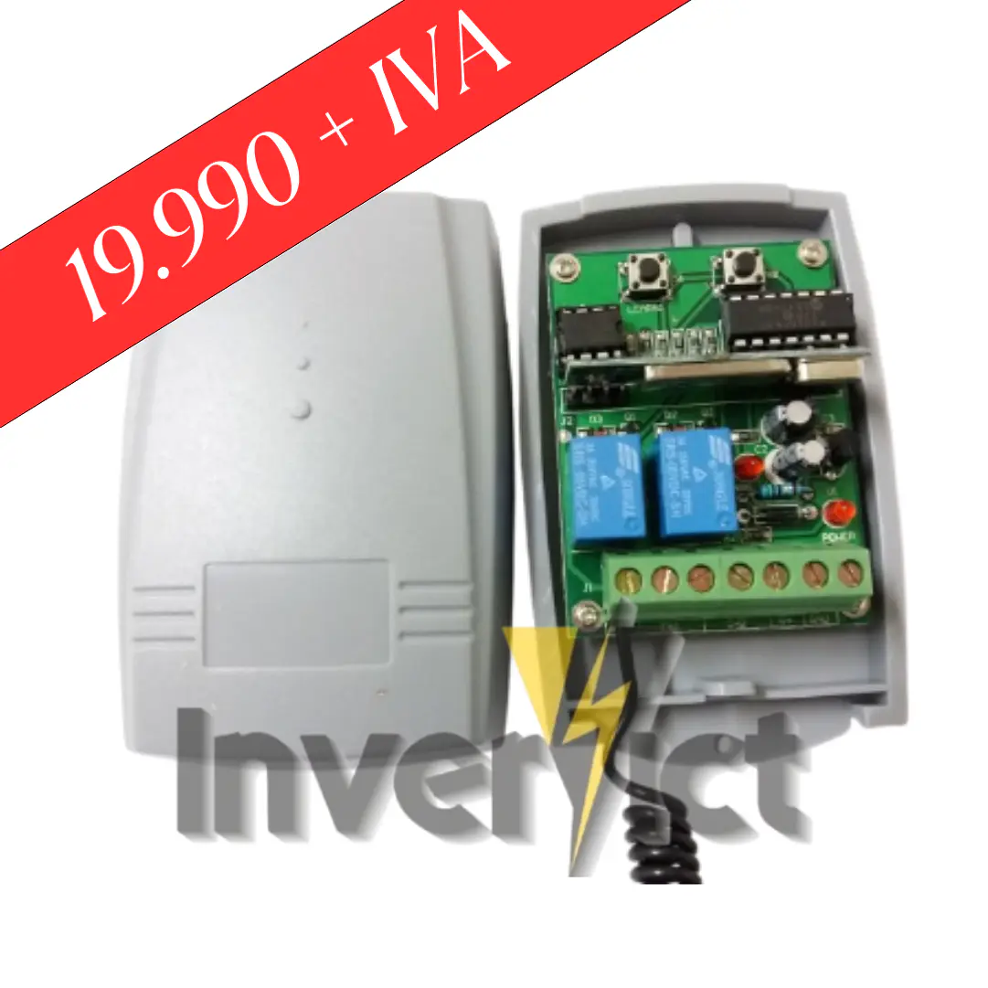 RECEPTOR INALAMBRICO UNIVERSAL 2 CANALES 433 MHz 1