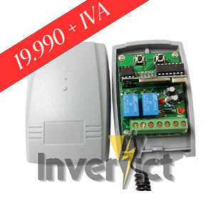 RECEPTOR INALAMBRICO UNIVERSAL 2 CANALES 433 MHz