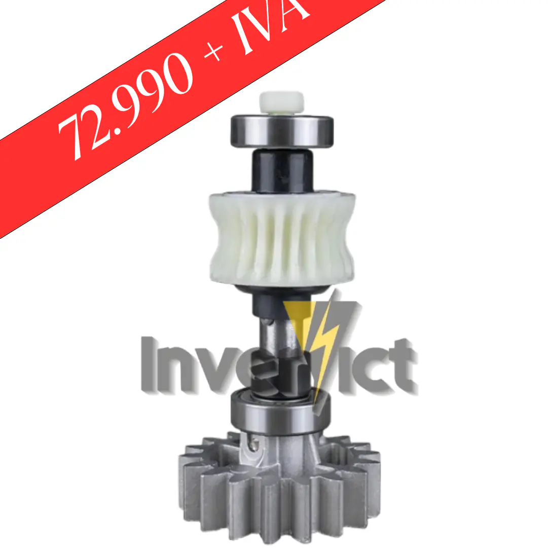 EJE CENTRAL COMPLETO CON PIÑON DE ACERO Z18 PARA MOTOR DZ CUBE 1000 KG MARCA PPA 1