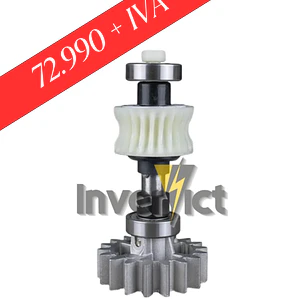 EJE CENTRAL COMPLETO CON PIÑON DE ACERO Z18 PARA MOTOR DZ CUBE 1000 KG MARCA PPA
