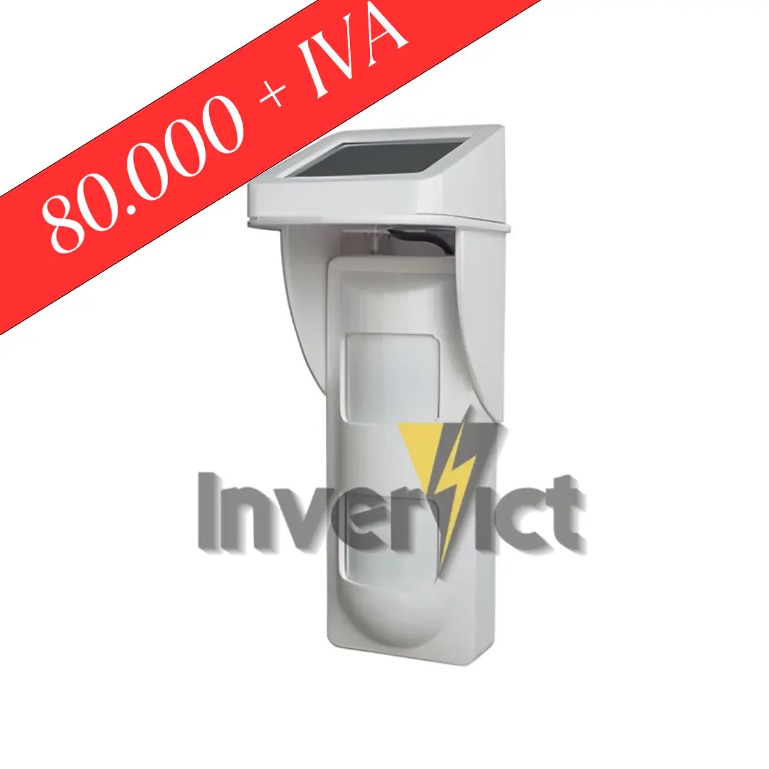 SENSOR DE MOVIMIENTO PARA EXTERIOR CON PANEL SOLAR 1