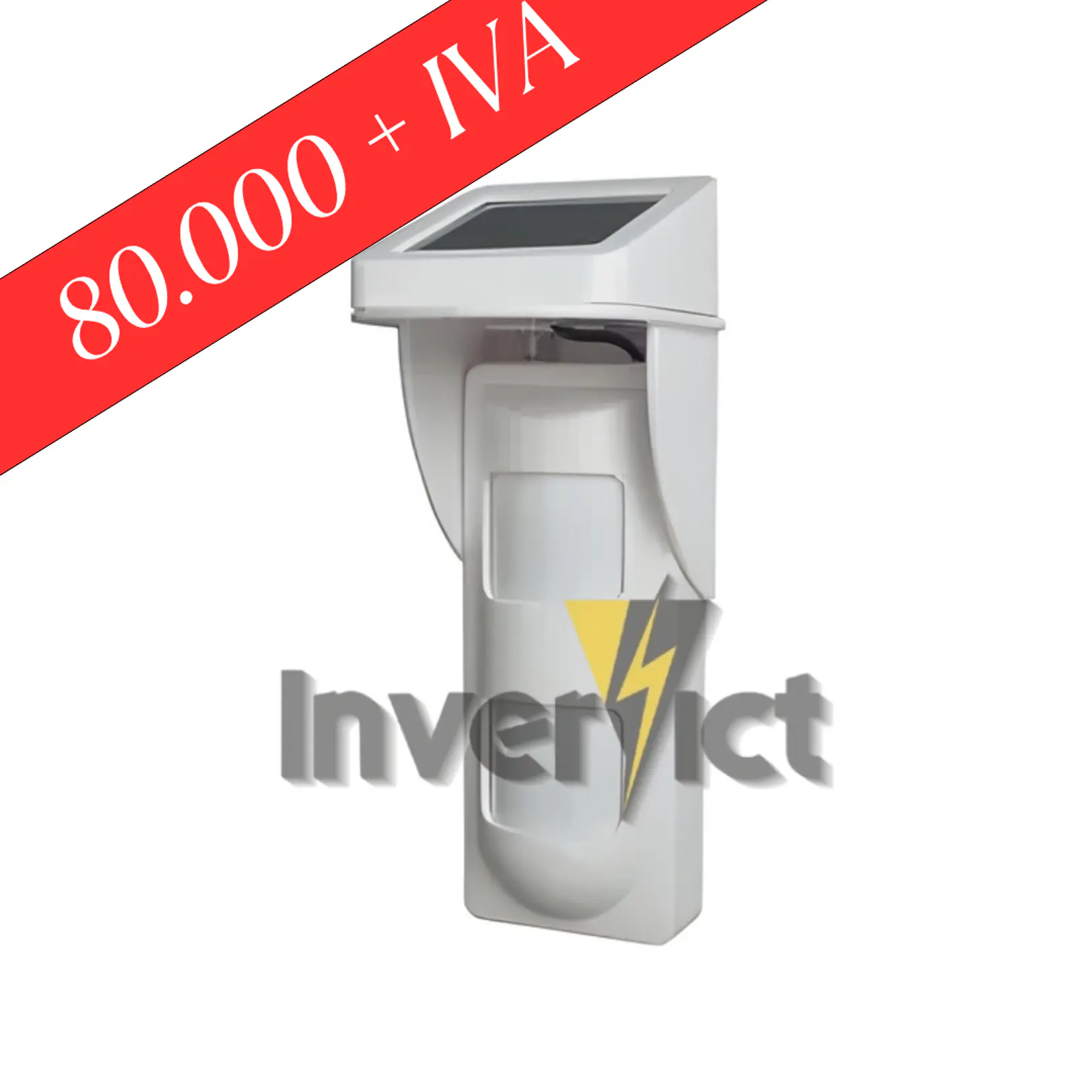 SENSOR DE MOVIMIENTO PARA EXTERIOR CON PANEL SOLAR 1
