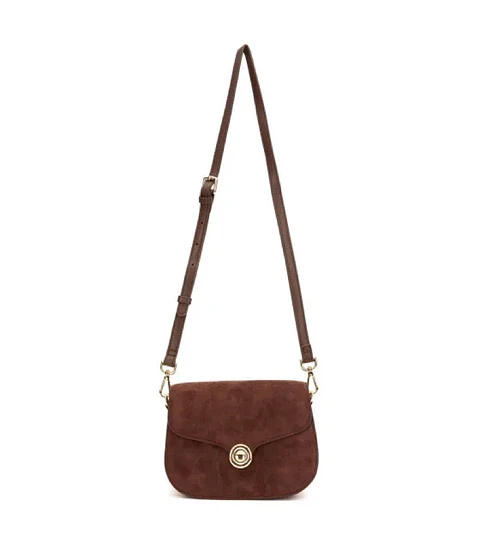 Cartera Retro Con Tapa Chocolate