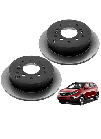  Discos de Frenos Trasero Kia Sportage 2010 2013 (PAR)