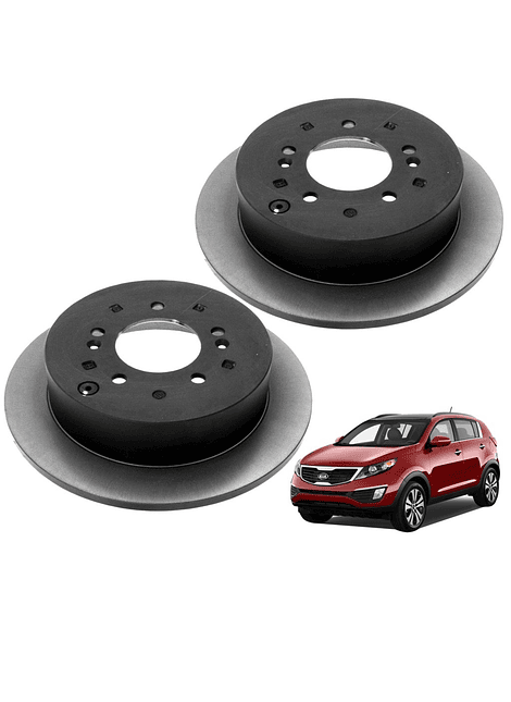  Discos de Frenos Trasero Kia Sportage 2010 2013 (PAR)