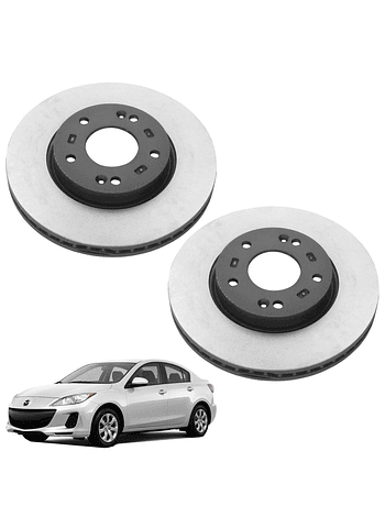  Discos de Frenos Delantero Mazda 3 Mazda 5 Mazda Premacy 2008 2012 (PAR)