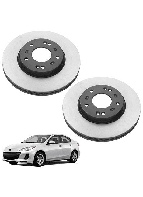  Discos de Frenos Delantero Mazda 3 Mazda 5 Mazda Premacy 2008 2012 (PAR)