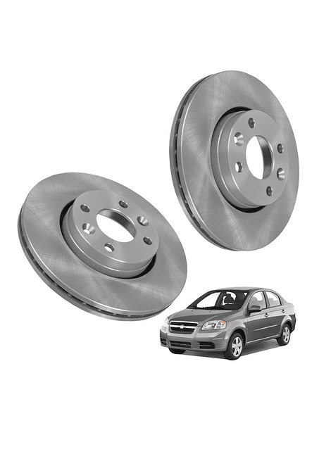  Discos de Frenos Delantero Chevrolet Aveo Sedan 2009 2016 (PAR)