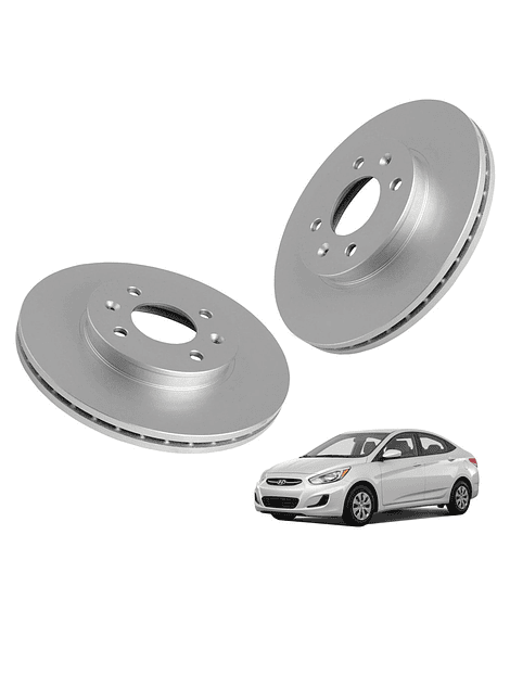 Discos de Frenos Delantero Hyundai Accent RB 2011 2019 (PAR)