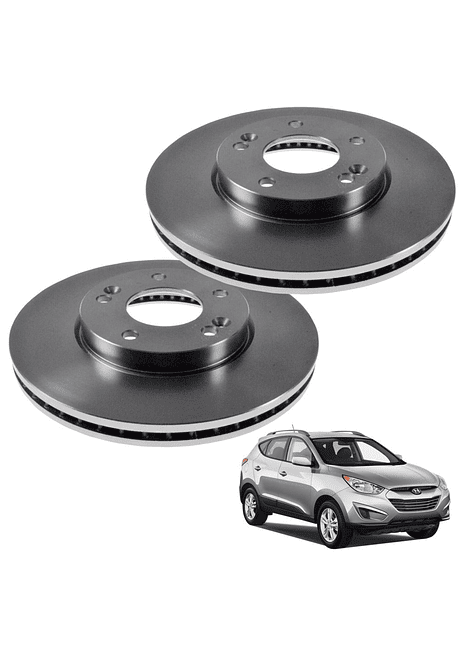 Discos de Frenos Delantero Hyundai Tucson 2009 2013 Sonata 2014-2025 (PAR)