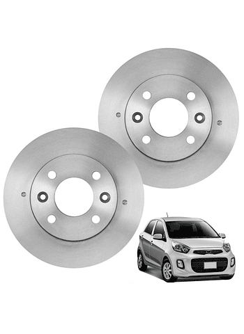  Discos de Frenos Delantero Kia Morning 2006 2016 (PAR)