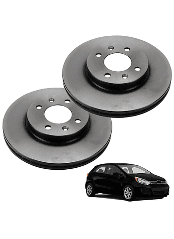  Discos de Frenos Delantero Kia Rio 2011 2016 (PAR)