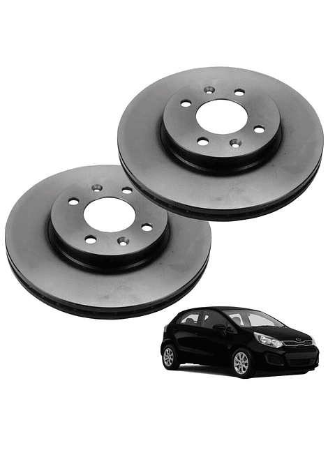  Discos de Frenos Delantero Kia Rio 2011 2016 (PAR)