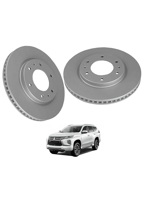  Discos de Frenos Delantero Mitsubishi Montero Sport 2017 2022 (PAR)