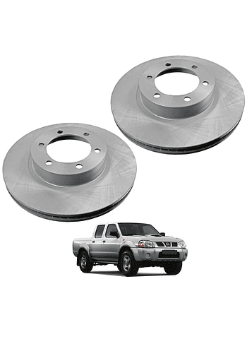 Discos de Frenos Delantero Nissan Terrano 4x4 2008 2015 Dob Cabina (PAR)