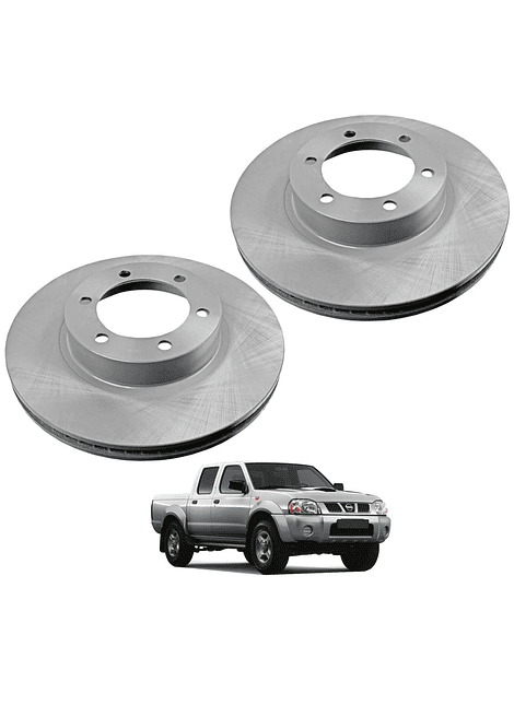Discos de Frenos Delantero Nissan Terrano 4x4 2008 2015 Dob Cabina (PAR)
