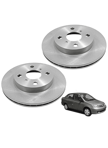 Discos de Frenos Delantero Toyota Yaris Echo 2000 2005 (PAR)